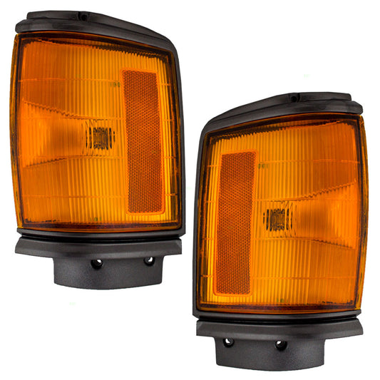 Park/Signal/Side Marker for 1987-1988 Pickup 2WD Black Trim Fender Mounted for 8162089162 Set TO2520115
