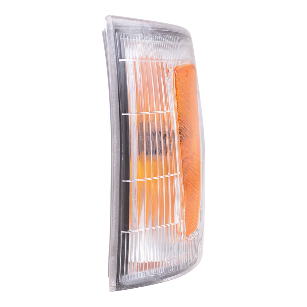 Brock Replacement Drivers Park Signal Corner Marker Light Fender Mounted Lens Compatible with 1993-1998 T100 Pickup Truck 8162034010