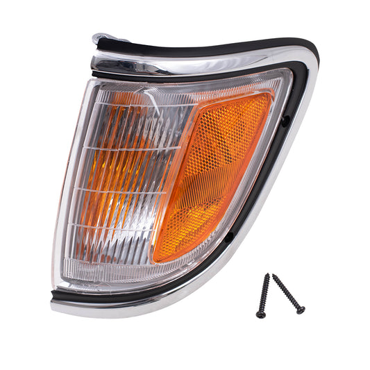 Park/Signal/Side Marker for 1995-1996 Tacoma 2WD Chrome Trim for 8162004020 Left TO2520142