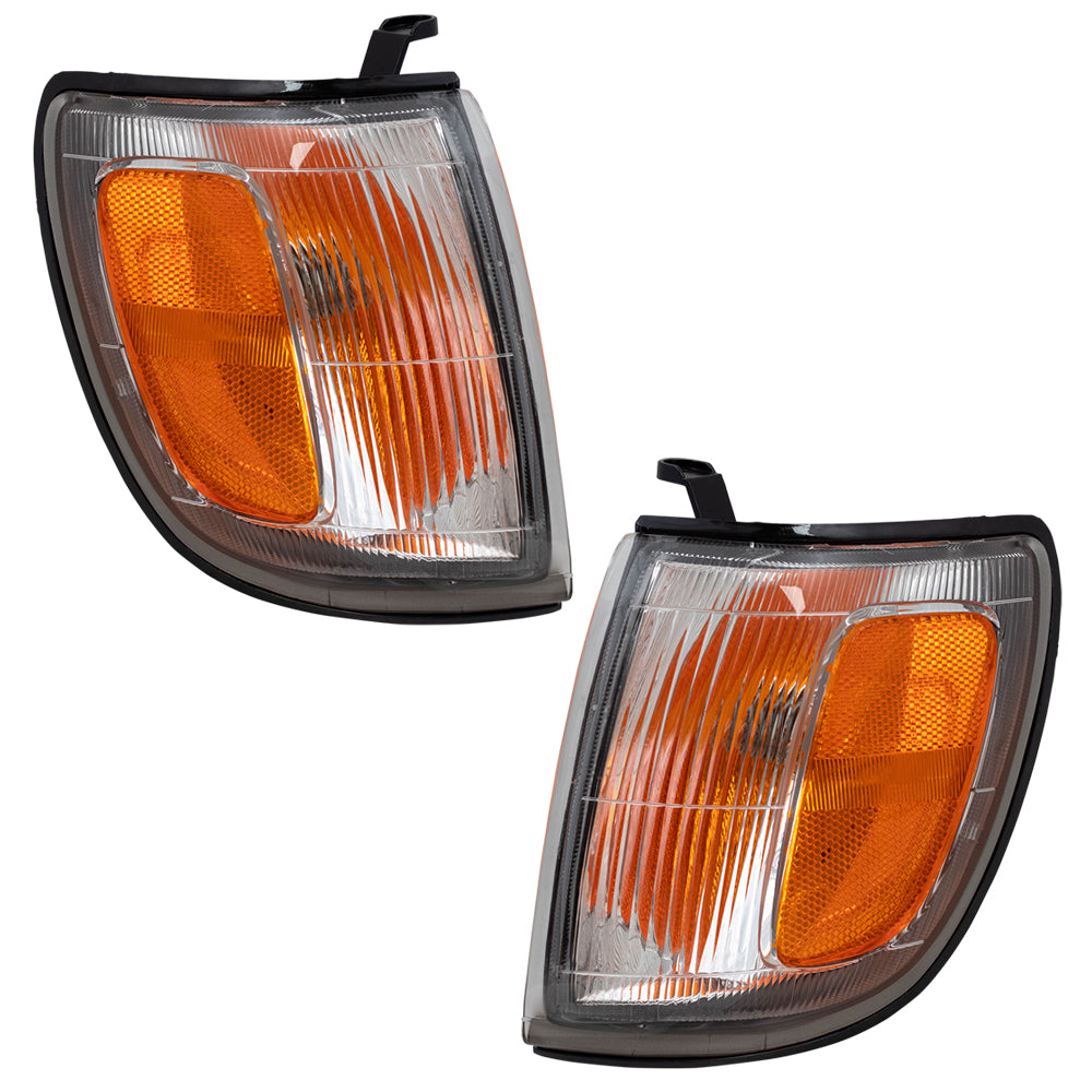 Brock Replacement Set Driver and Passenger Park Clearance Signal Marker Lights Compatible with 1997-1998 4Runner 8162035311 8161035311