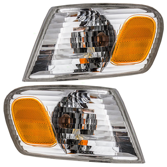 Park/Signal/Side Marker for 2001-2002 Corolla Amber/Clear for 8152002070 Set TO2530137