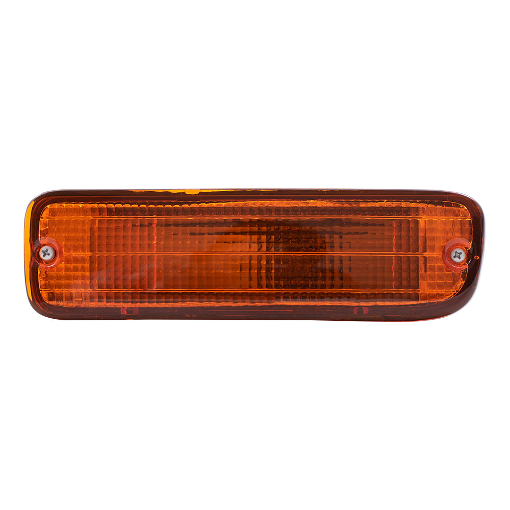 Brock Replacement Drivers Signal Front Marker Light Lamp Compatible with 1995-2000 Pickup Truck 8152035110