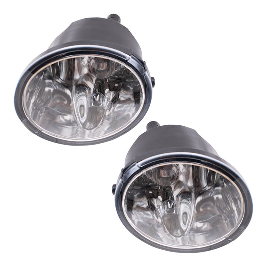 Fog Light for 2000-2006 Tundra w/ Plastic Bumper for 2001-2007 Sequoia 812200C021 Set TO2592112