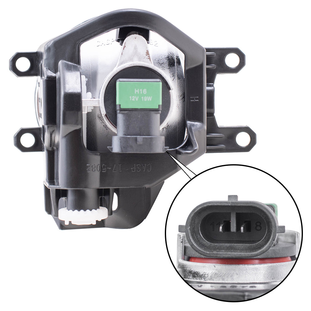 Fog Light for 2013-2014 ES350 for 2013-2014 ES300h 2014-2015 RX350 2014-2015 RX450h 2014-2020 4Runner 2012-2014 Prius 2013-2014 Prius V 2012-2014 Prius C 2012-2014 Prius Plug-In 8122012230 Set