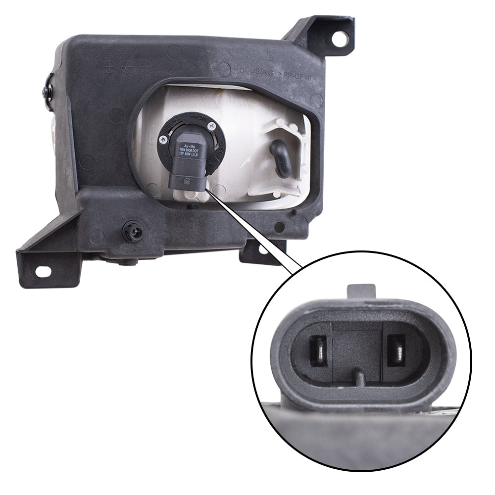 Fog Light for 2000-2006 Tundra w/ Steel Bumper for 812200C010 Left TO2592102