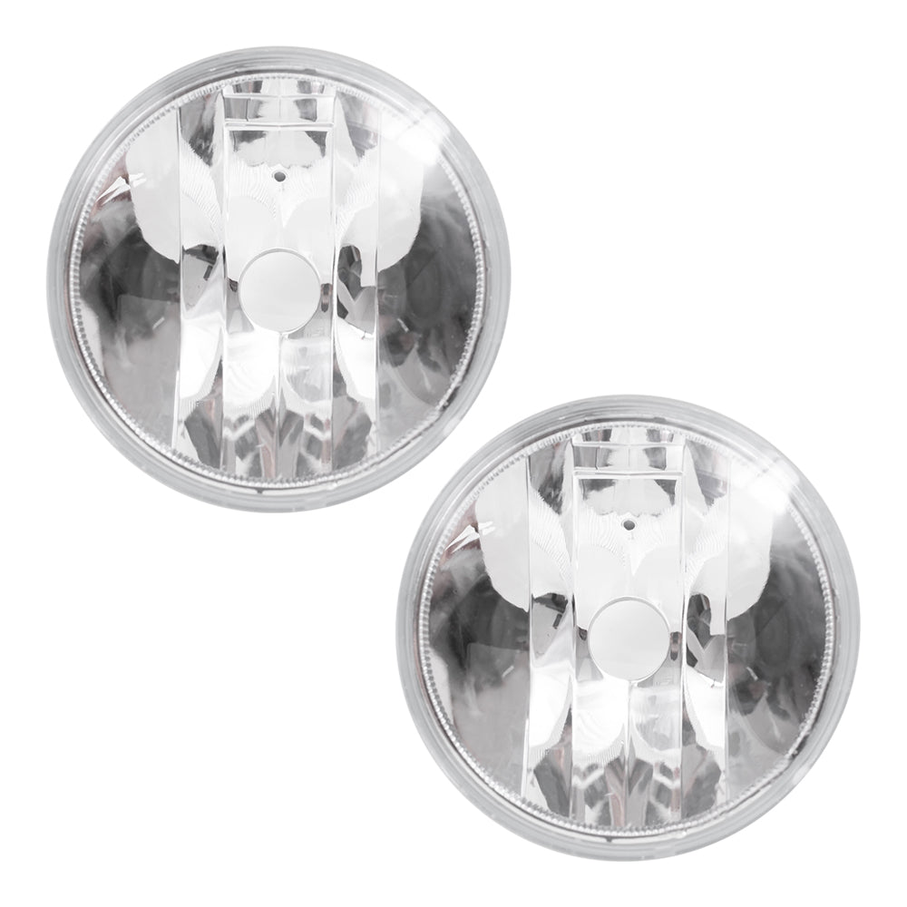 Brock Replacement Pair of Fog Lights Lamps Compatible with 11-13 Highlander & Hybrid SUV 81210-0E022