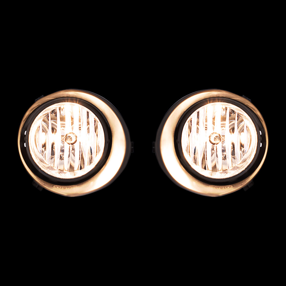 Fog Light for 2007-2013 Tundra Clear Lens w/ Bulb Bezels Wiring Switch for 521250C020 Set TO1038117