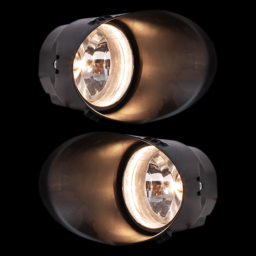 Fog Light for 2007-2013 Tundra Clear Lens w/ Bulb Bezels Wiring Switch for 521250C020 Set TO1038117