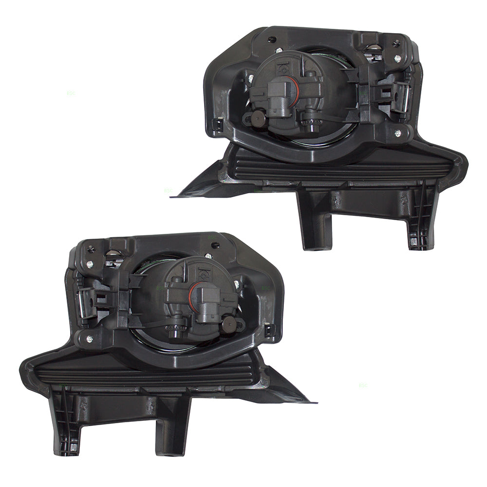 Fog Light for 2014-2019 Highlander Clear Lens w/ Bulbs Bezels Wiring Switch for 520300E020 Set TO1038177