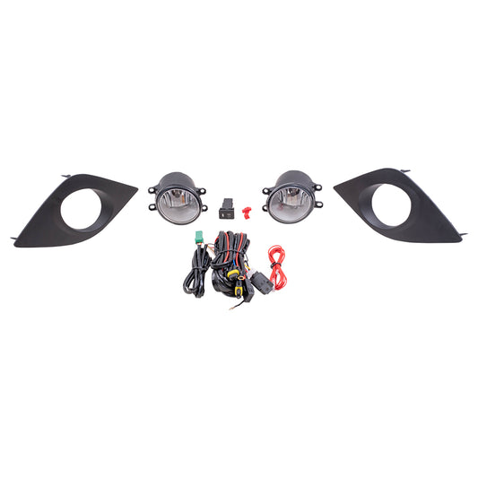 Fog Light for 2014-2016 Corolla Clear Lens w/ Bulb Bezels Wiring Switch for Set