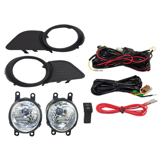 Fog Light for 2011-2020 Sienna w/ Bezels Wiring Switch for 8121008020 Set TO2592133