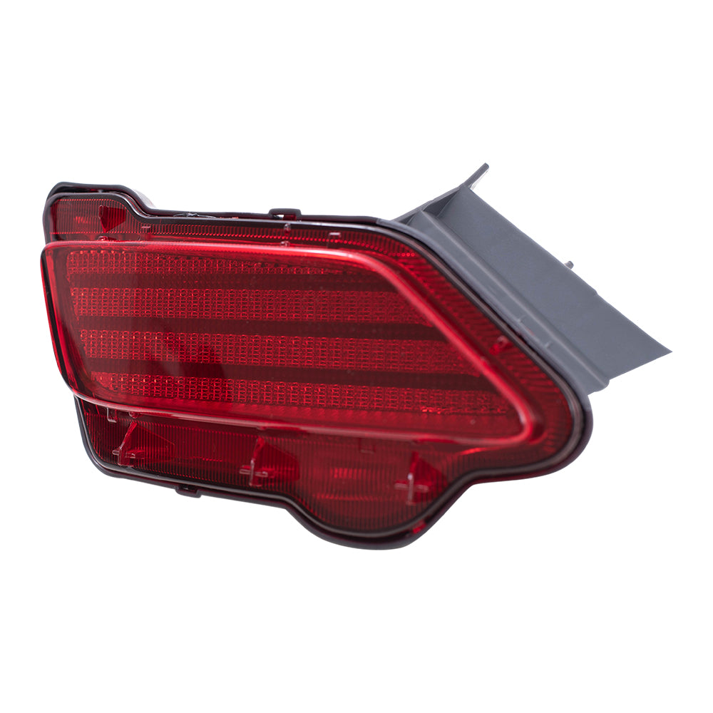 Brock Replacement Drivers Rear Bumper Reflector Light Lamp Unit Compatible with 2013-2015 RAV4 81490-0R010 TO1184107