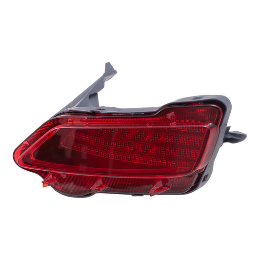 Brock Replacement Passengers Rear Bumper Reflector Light Lamp Unit Compatible with 13-15 RAV4 81480-0R020 TO1185107