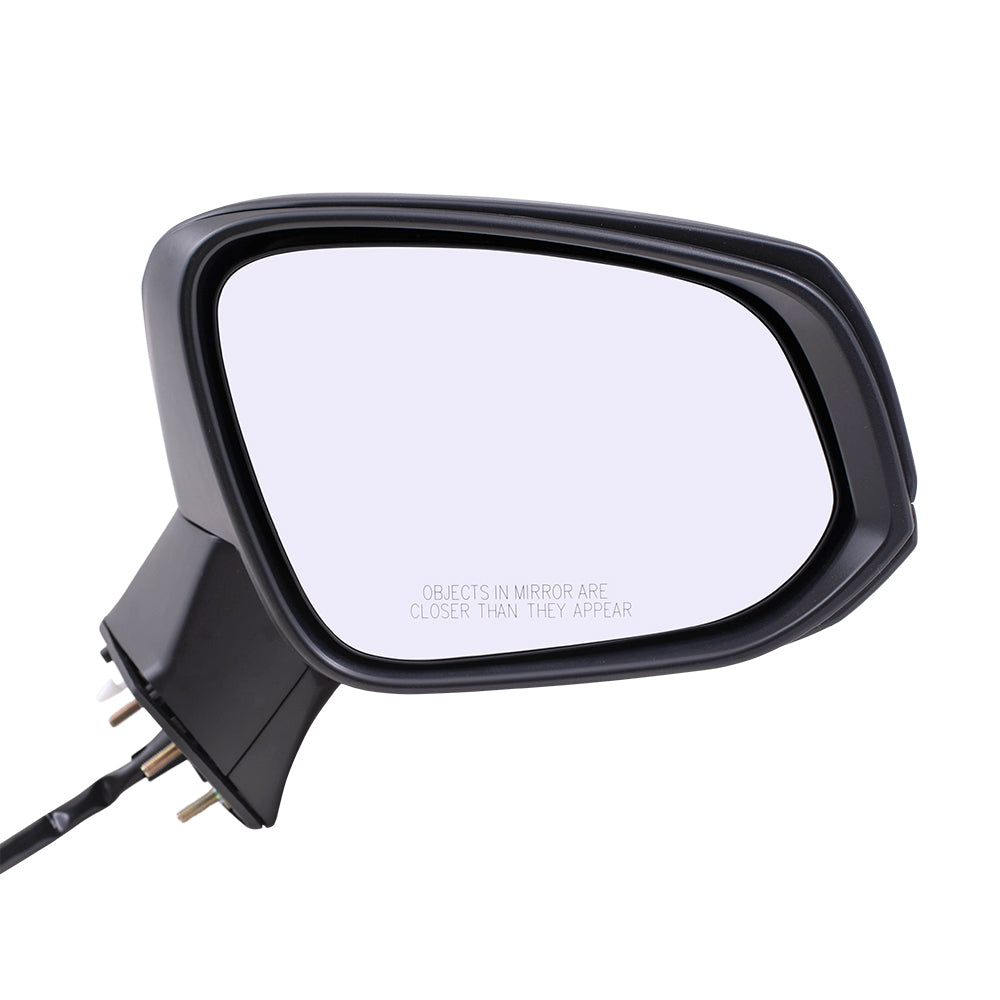 Replacement Passenger Power Side Door Mirror Textured Black Compatible with 2019-2021 RAV4 RAV4 Hybrid