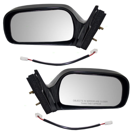 Replacement Driver and Passenger Power Side View Mirrors with Adapters Compatible with Camry 8794033150C0 8791033150C0
