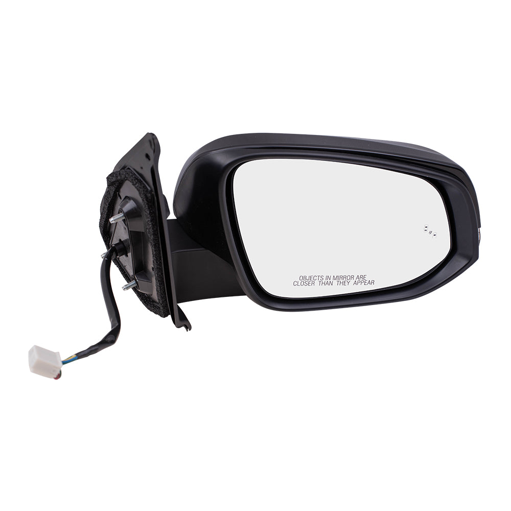 Replacement Passenger Power Door Mirror Heated Signal Blind Spot Detection Compatible with 2016-2019 Tacoma