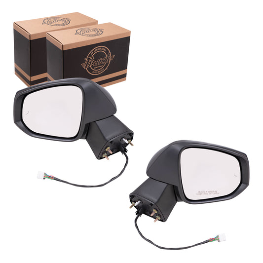 Power Mirror for 2019-2024 RAV4 Blind Spot Detection Turn Signal Indicator Puddle Lamp Heated 879400R281C0 Set TO1320385