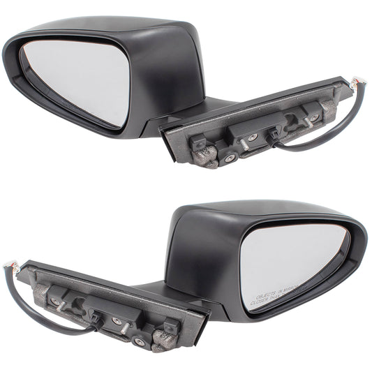 Brock Replacement Pair Set Power Side View Mirrors Heated Signal Manual Folding Compatible with 2018 2019 C-HR 87945-0F911 87915-0F911