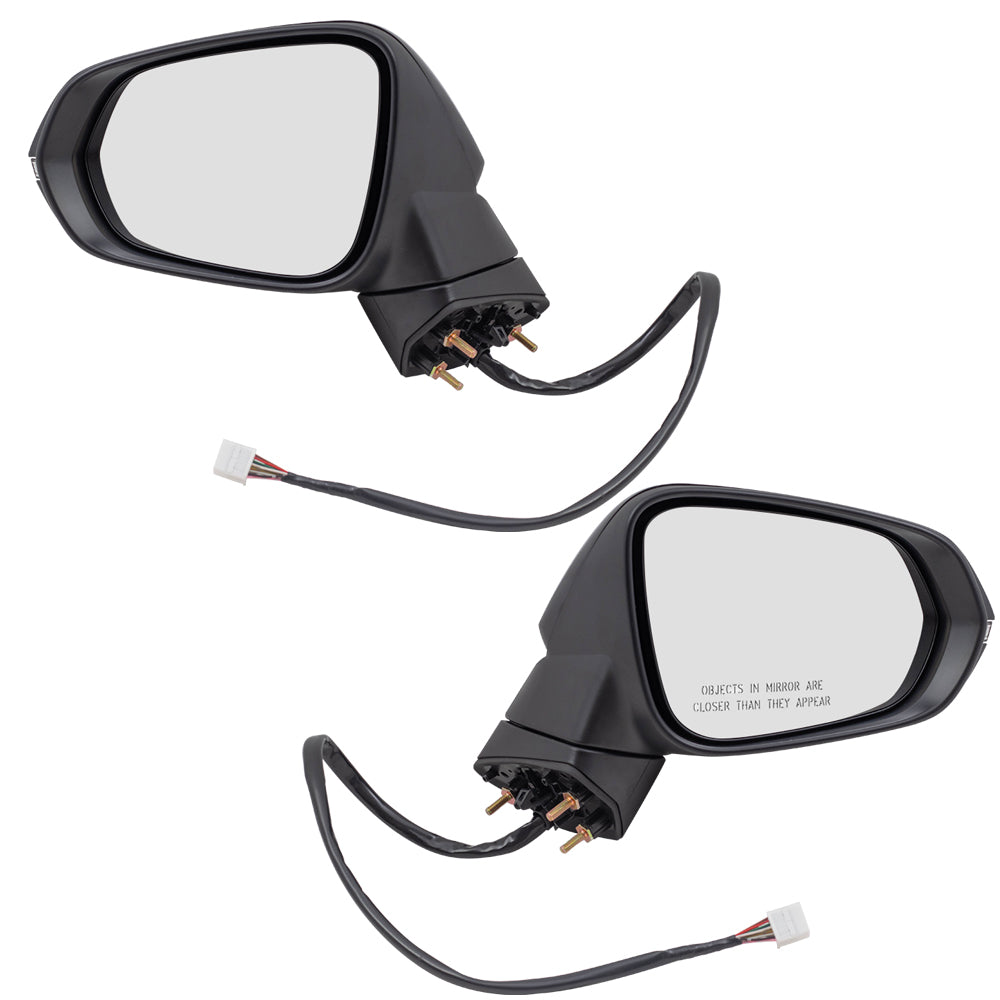 Power Mirror for 2016-2019 RX350 Canada Built Turn Signal Indicator Memory Heated Power Fold for 2018-2019 RX450h for 2018-2019 RX350L 879400E241C0 Set LX1320158