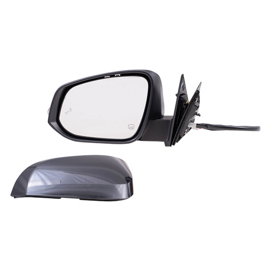 Power Mirror for 2017-2019 Highlander Limited [w/o Highlander Script] Blind Spot Detection Turn Signal Indicator Puddle Lamp Memory Heated 879400E143 Left