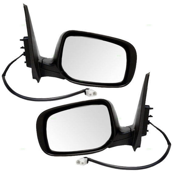 Brock Replacement Driver and Passenger Power Side View Mirrors Heated Compatible with 2009-2013 Corolla 8790902A81 8790802B01