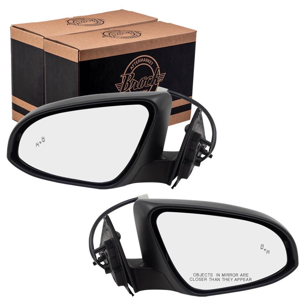 Power Mirror for 2013-2014 Camry SE/XLE Blind Spot Detection Heated 8790906434 Set TO1320316