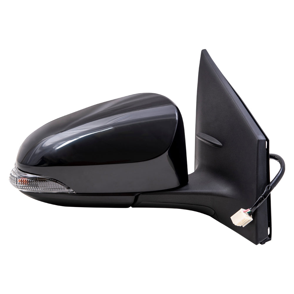 Brock Replacement Driver and Passenger Power Side View Mirrors Heated Signal Compatible with 2014-2017 Corolla 87940-02F50-C0 87910-02G10-C0