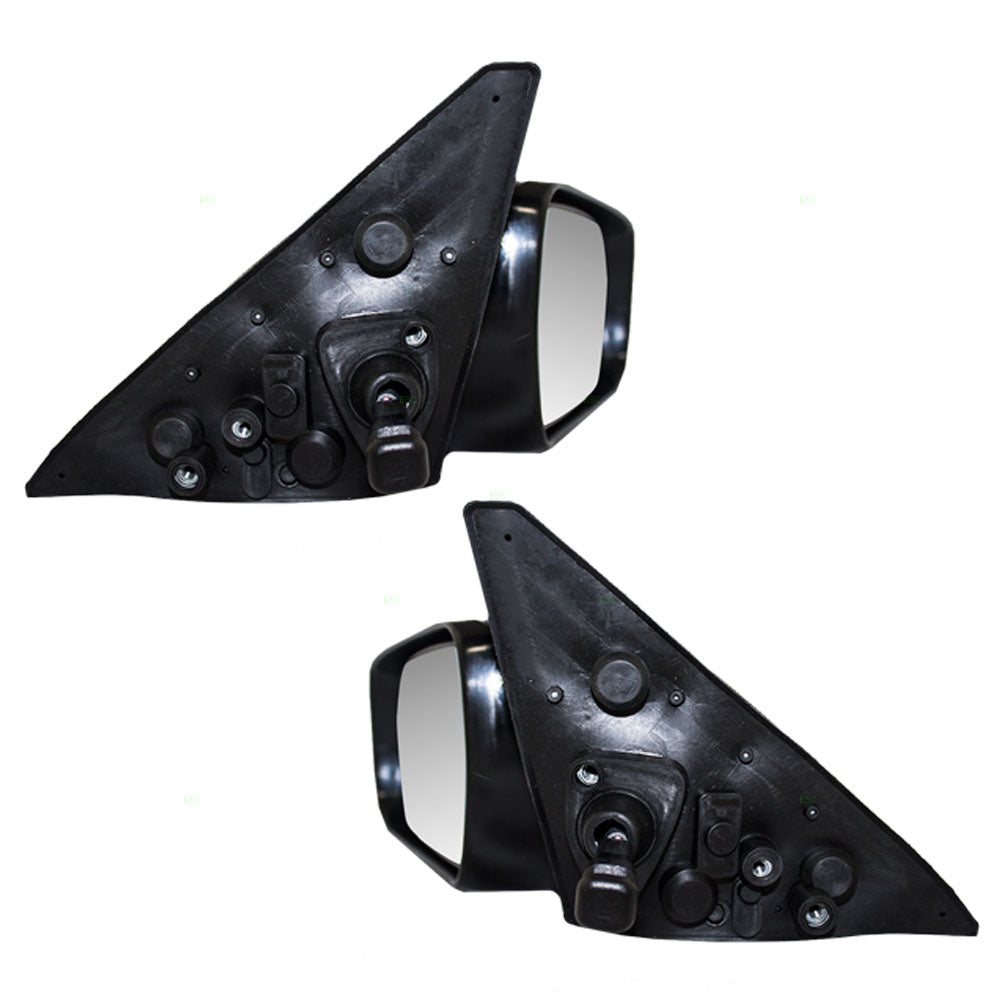Brock Replacement Driver and Passenger Manual Remote Side View Mirror Compatible with 1987-1991 Camry 87940-32220 87910-32250