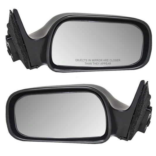 Brock Replacement Set Driver and Passenger Manual Side View Mirrors Compatible with 1992-1996 Camry 87940-06010 87910-06040