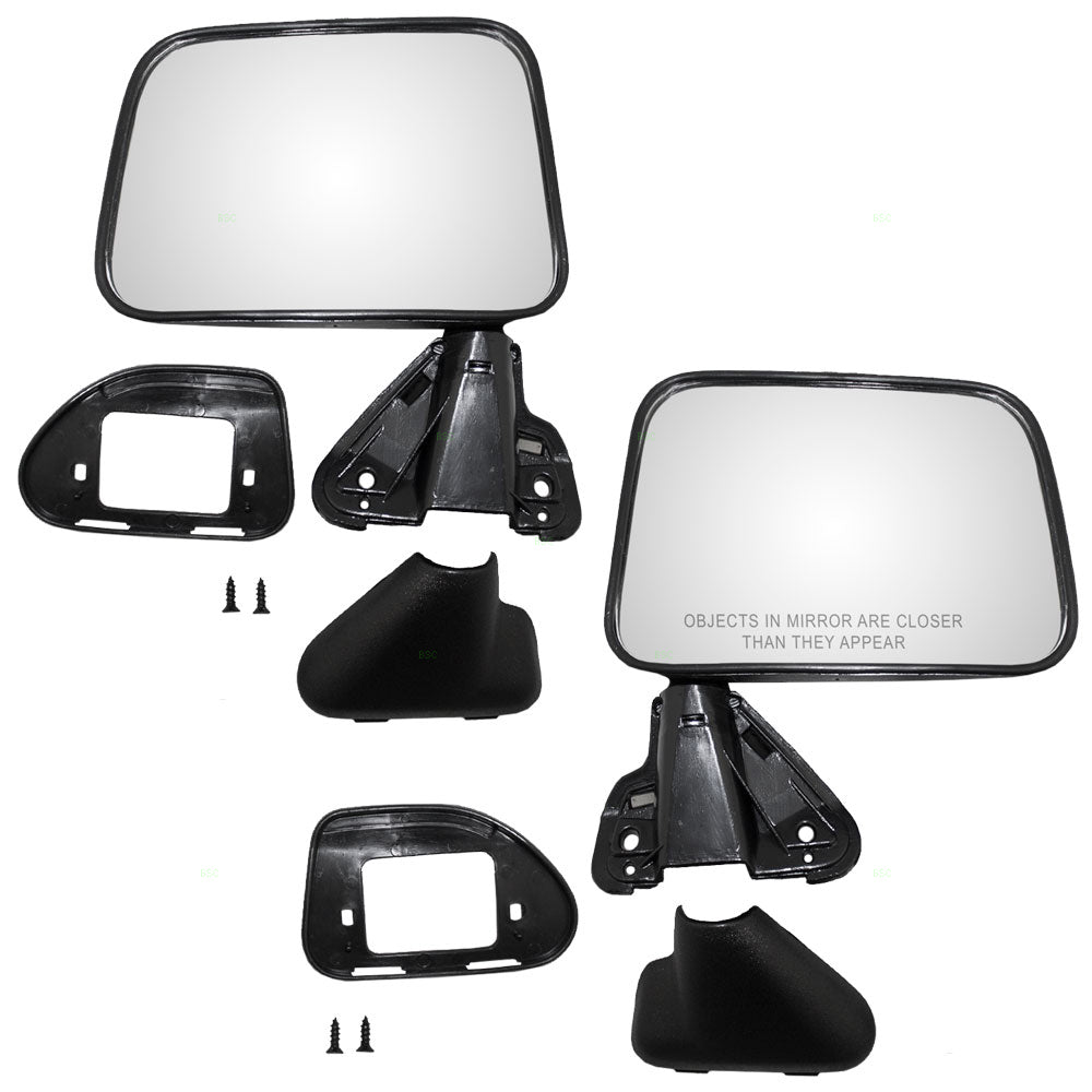 Manual Mirror for 1987-1988 Pickup 1987-1989 4Runner 8794089135 Set