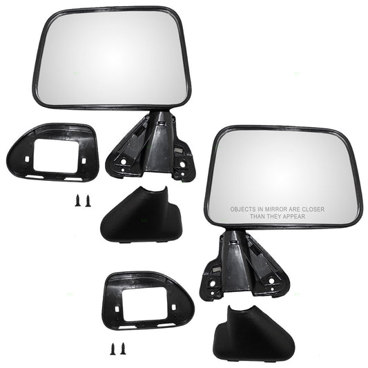 Manual Mirror for 1987-1988 Pickup 1987-1989 4Runner 8794089135 Set