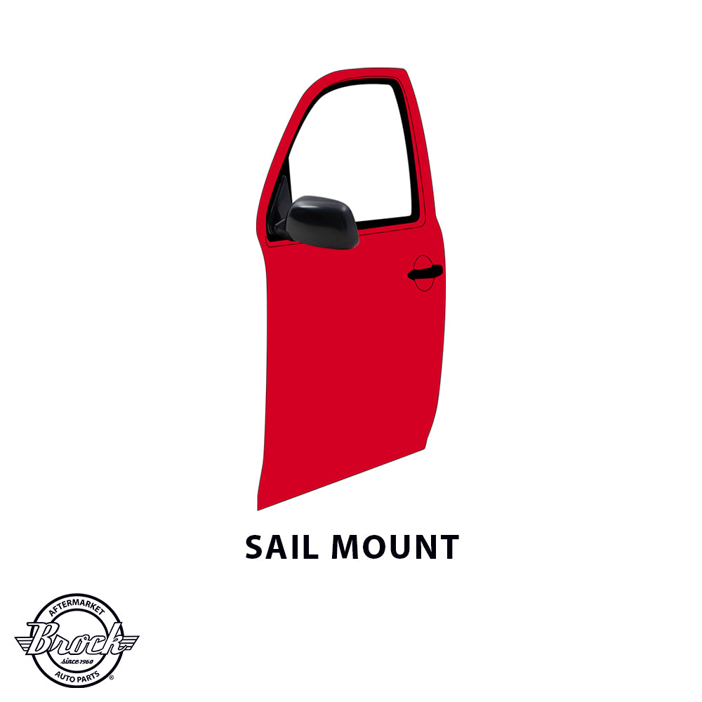 Manual Mirror for 1989-1995 Pickup w/o Vent Window Sail Mounted 8791089149 Right