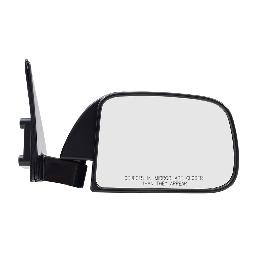 Brock Replacement Passengers Manual Side View Mirror Sail Mounted Compatible with Pickup Truck without vent window 8791089149