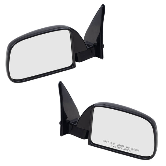 Manual Mirror for 1989-1995 Pickup w/o Vent Window Sail Mounted 8794089147 Set