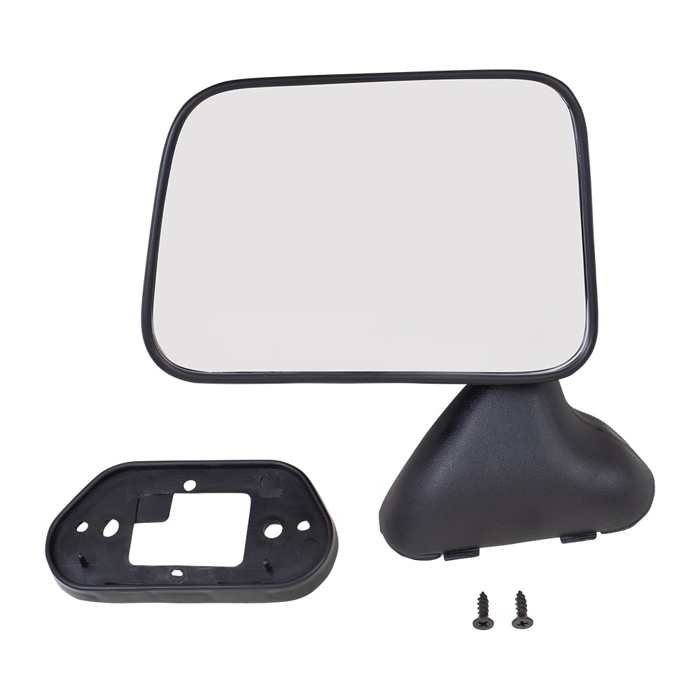 Manual Mirror for 1989-1995 Pickup Vent Window Manual Mirror Door Skin Mounted Left
