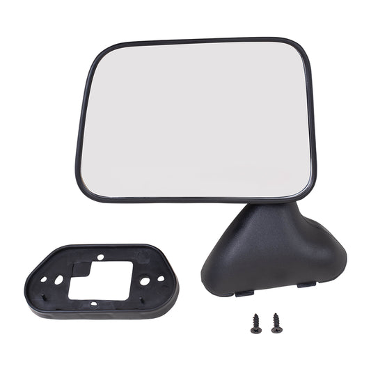 Manual Mirror for 1989-1995 Pickup Vent Window Manual Mirror Door Skin Mounted Left