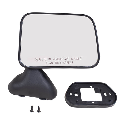 Manual Mirror for 1989-1995 Pickup Vent Window Manual Mirror Door Skin Mounted Right