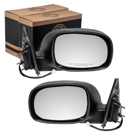 Power Mirror for 2003-2006 Tundra SR5 Double Cab for 2001-2006 Sequoia 879400C080 Set TO1320228