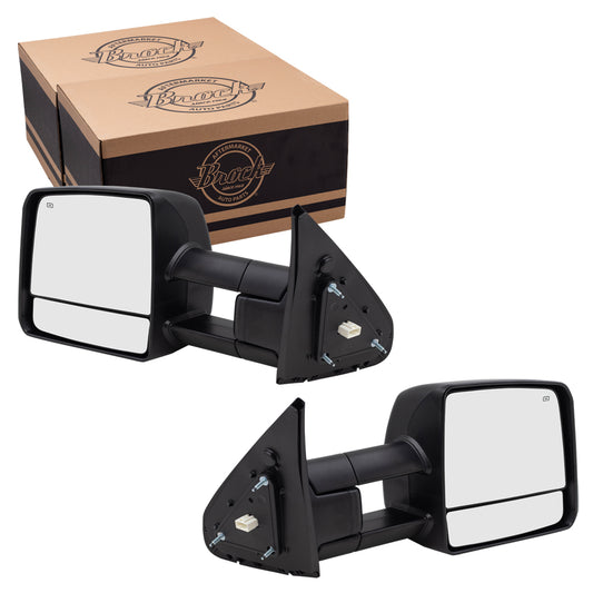 Power Towing Mirror for 2007-2021 Tundra Extendable Turn Signal Indicator Heated 879400C221 Set TO1320243