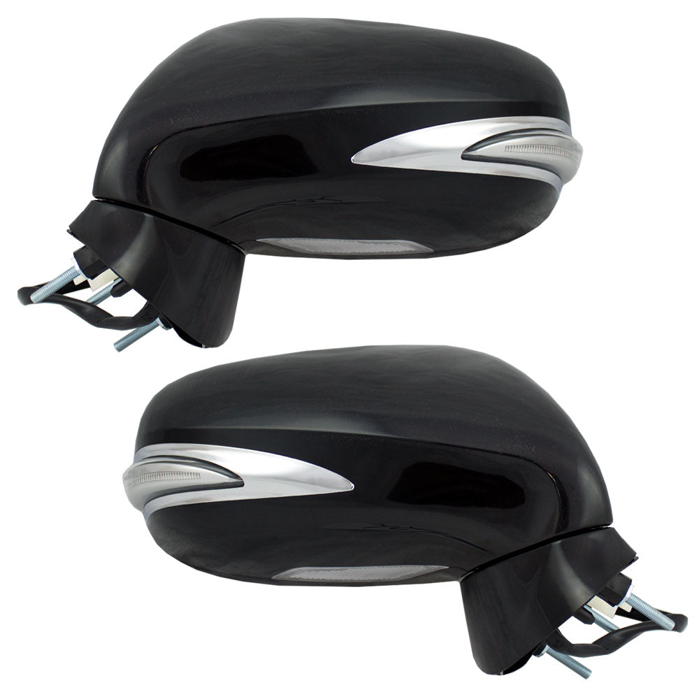 Power Mirror for 2009-2013 IS250 w/o Luxury/Sport Package Turn Signal Indicator Puddle Lamp Heated for 2009-2013 IS350 8794053401C0 Set LX1320111