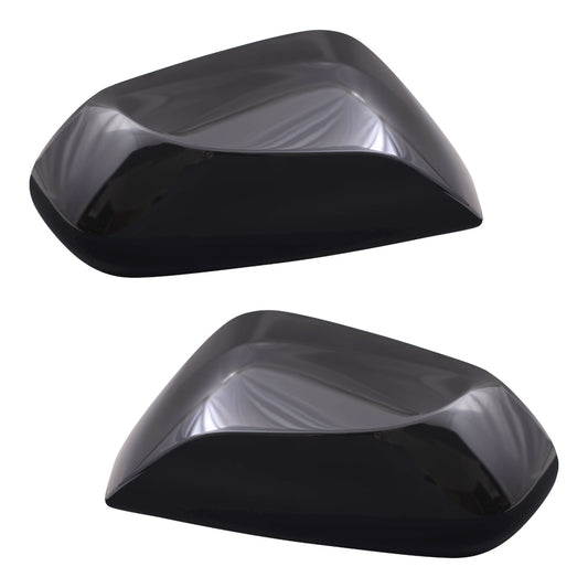 Brock Replacement Set Driver and Passenger Side Mirror Covers Ready-to-Paint Black Compatible with 2016-2019 Prius 2017-2020 Prius Prime
