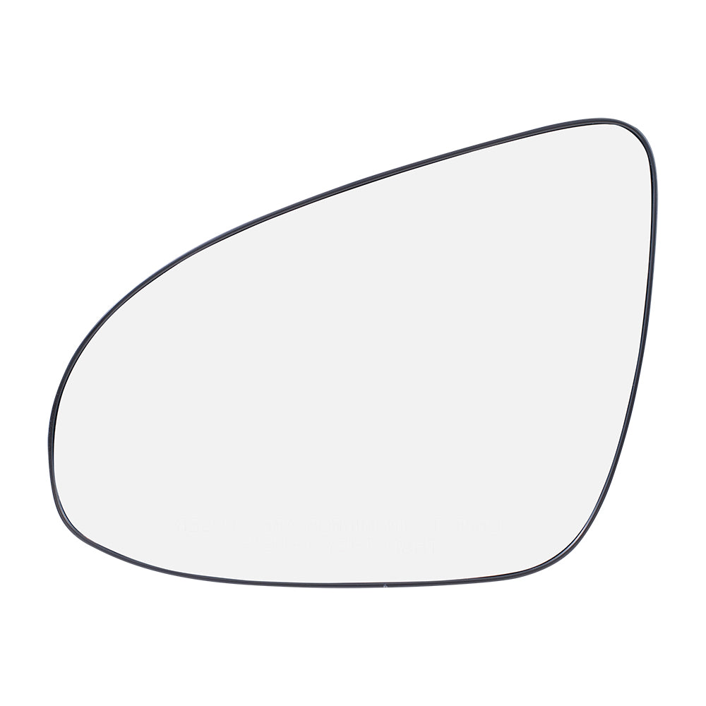Brock Replacement Driver Side Mirror Glass and Base with Heat without Blind Spot Detection Compatible with 2012-2014 Camry
