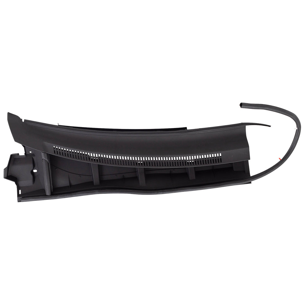 Brock Replacement Passengers Textured Black Cowl Grille Windshield Wiper Molding Compatible with 2009-2013 Corolla 5570802410