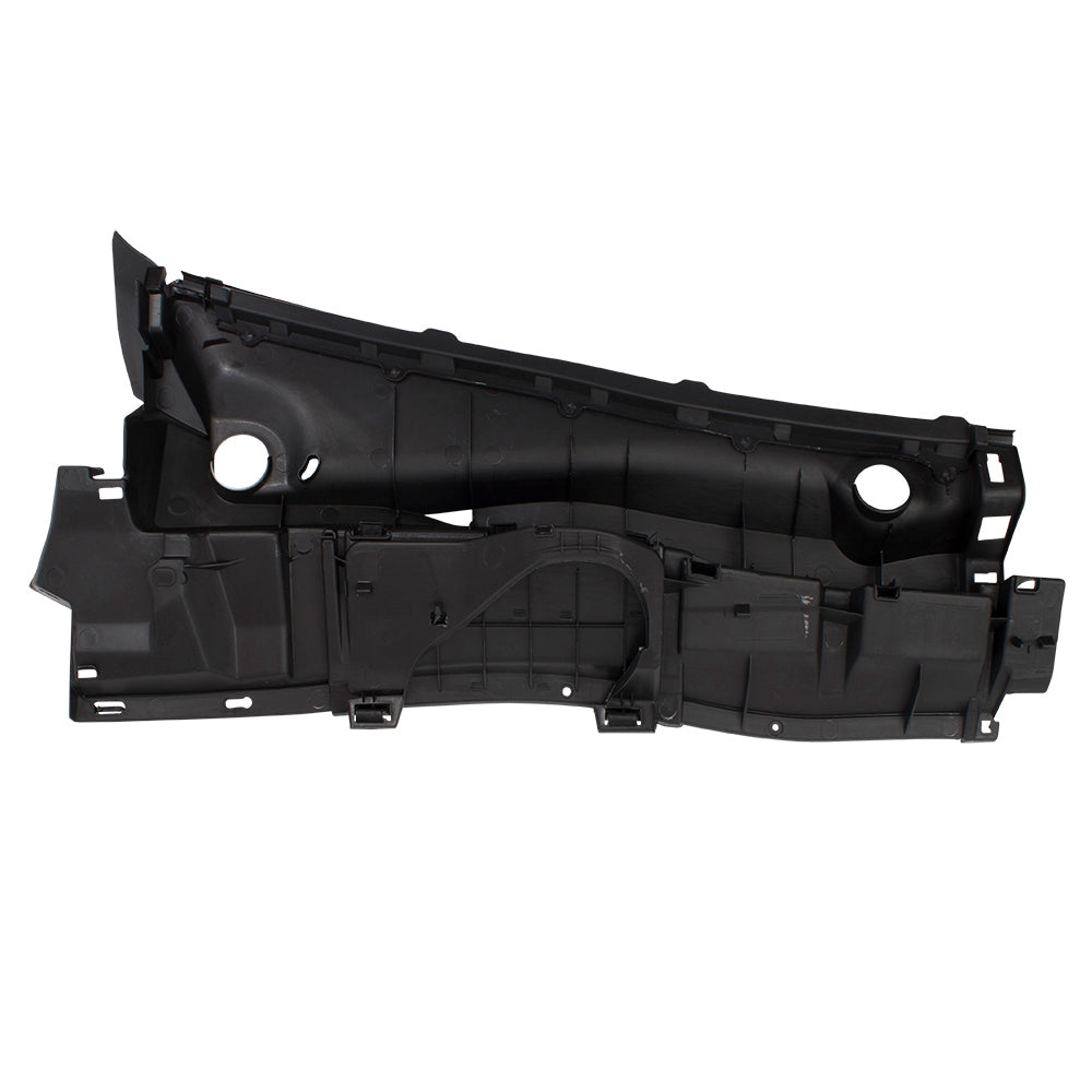 Brock Replacement Drivers Textured Black Cowl Grille Windshield Wiper Molding Compatible with 2009-2013 Corolla 5570902300