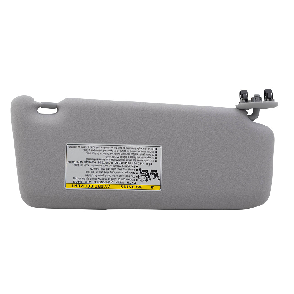 Brock Replacement Gray Sun Visor Compatible with 2007-2011 Camry USA