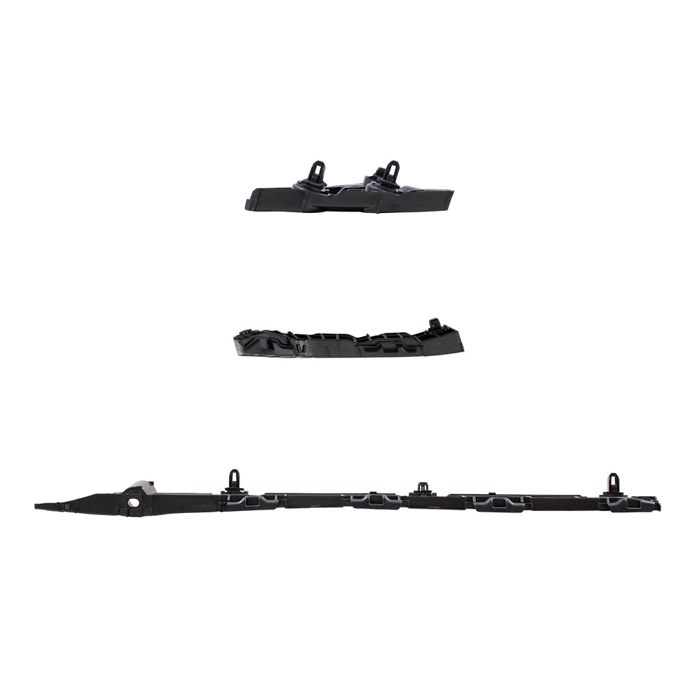 Brock Replacement Rear Driver Side, Side Bumper Support and Bumper Cover Retainer & Front Driver Side Bumper Bracket 3 Piece Set Compatible with 2007-2011 Camry & 2007-2011 Camry Hybrid
