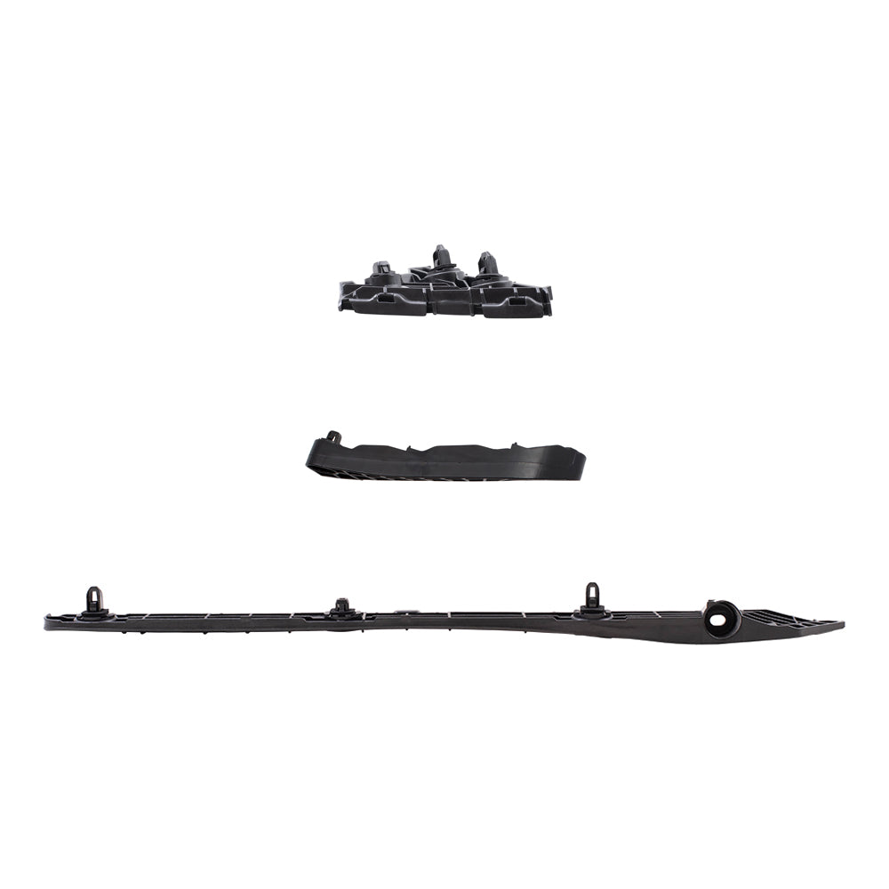Brock Replacement Rear Driver Side, Side Bumper Support and Bumper Cover Retainer & Front Driver Side Bumper Bracket 3 Piece Set Compatible with 2007-2011 Camry & 2007-2011 Camry Hybrid