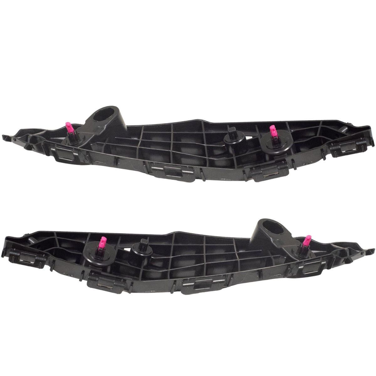 Front Driver Left Passenger Right Bumper Cover Support Stay Bracket Set Compatible with 2020-2024 Toyota Highlander 2020-2024 Toyota Highlander Hybrid 52146-0E100 52145E100 TO1042147 TO1043147