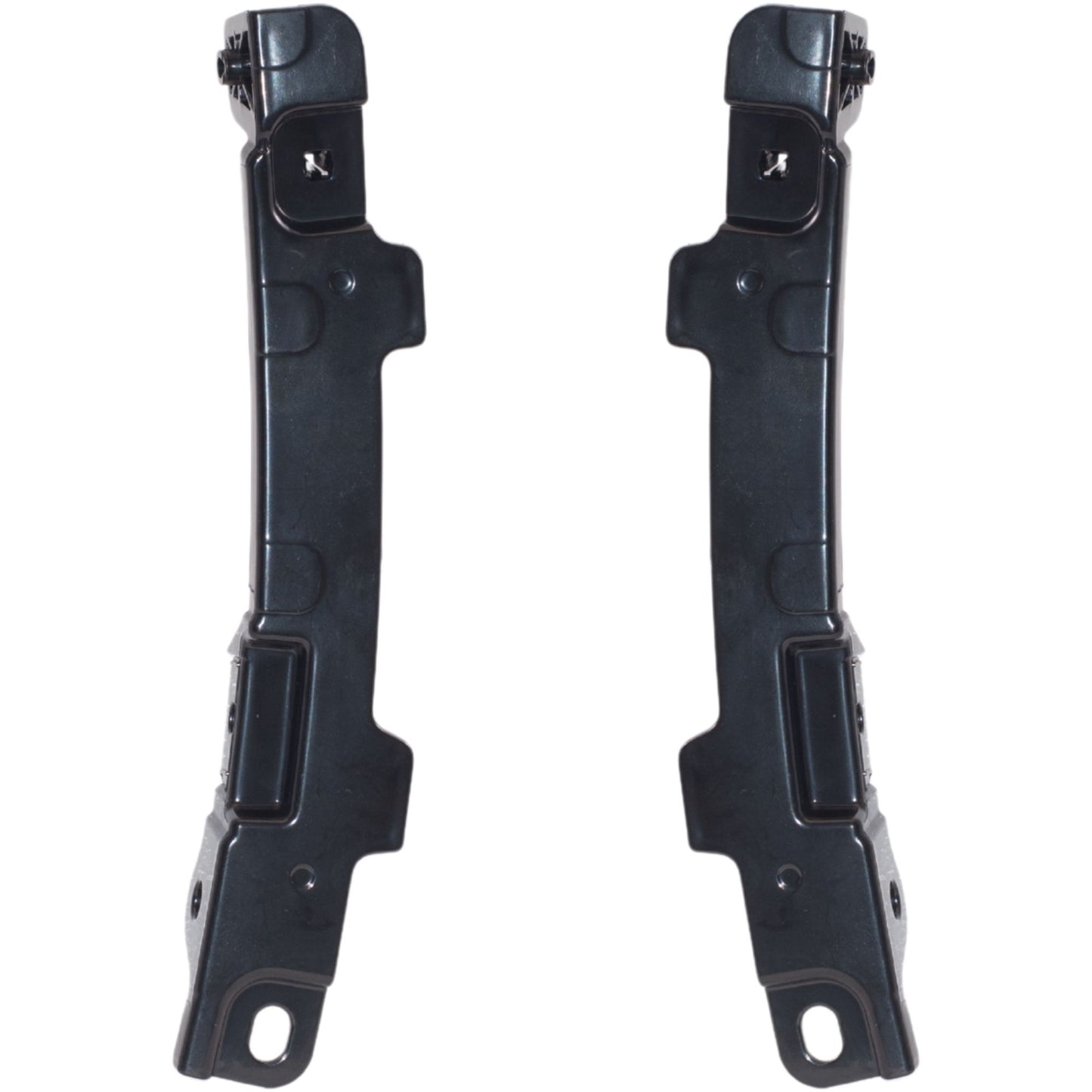 Front Lower Driver Side Left Passenger Side Right Bumper Cover Side Support Retainer Bracket Set Compatible with 2018-2022 Toyota C-HR Turkey Built 52146-F4030 52145-F4030 TO1042138 TO1043138