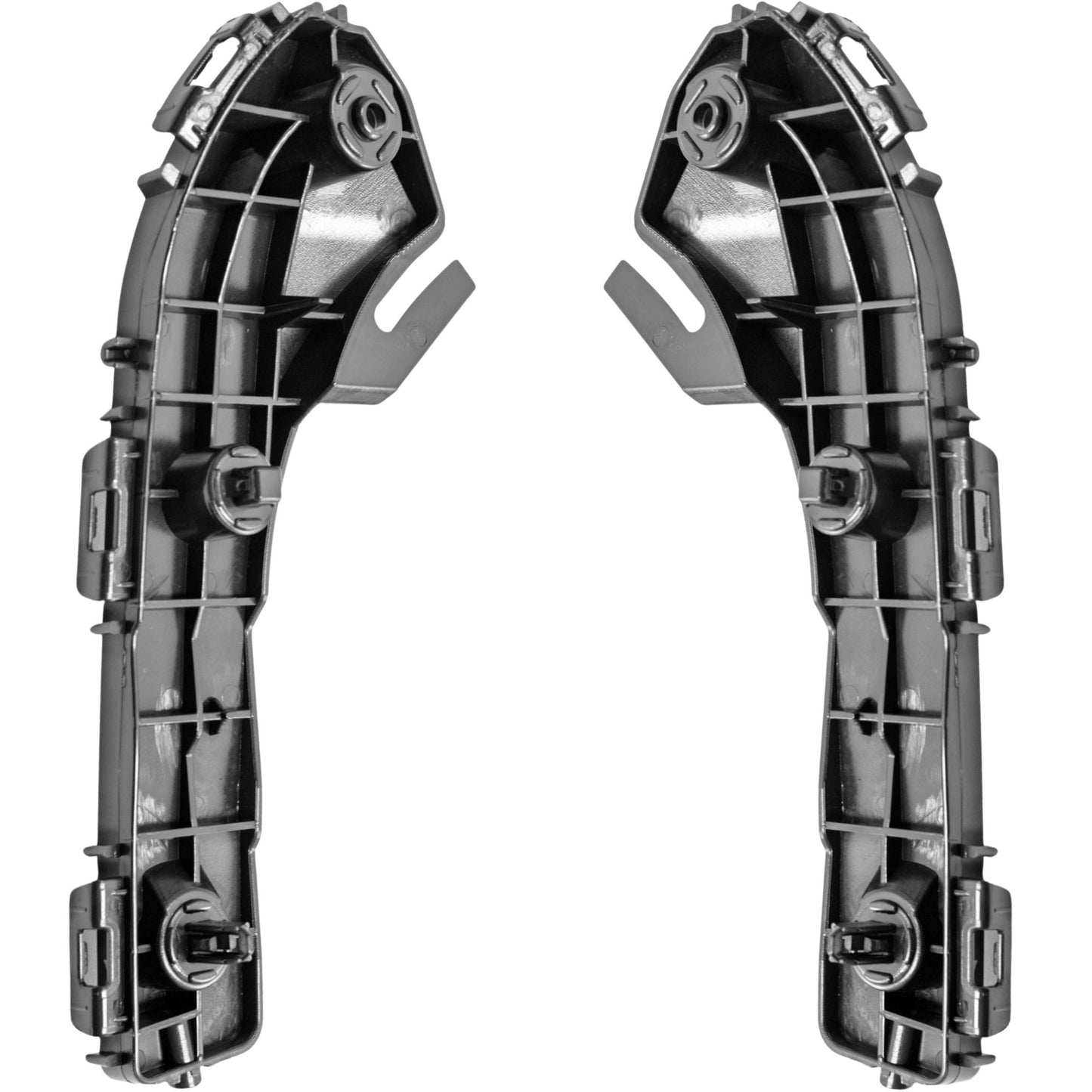 Brock Front Driver Side Left Passenger Side Right Bumper Cover Support Bracket Set Compatible with 2016-2021 Lexus LX 570 52116-60260 52115-60210